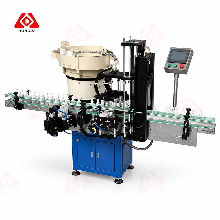 Dip-Tube Pump Cap Placement Machine