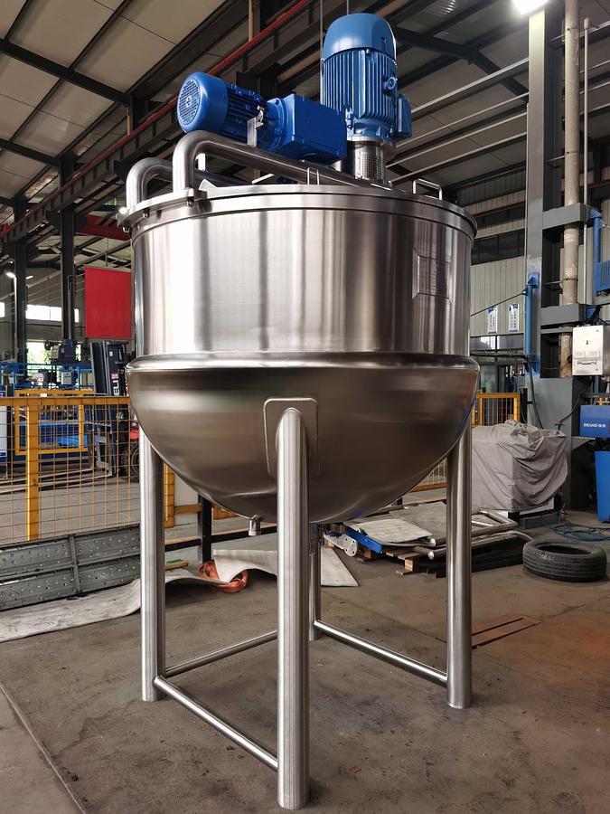 500 Gallon Steam Jacketed Double Mixing Kettle – ASME Rated at 100 Psi, with Homogenizer