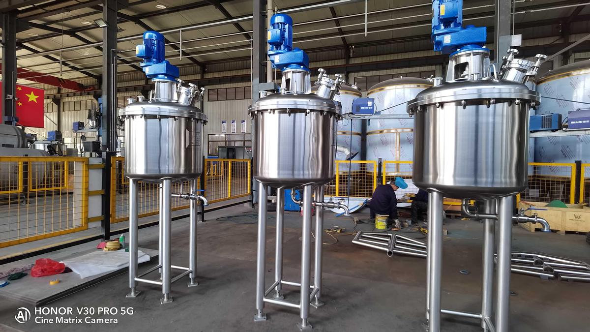 100 Gal & 50 Gal Stainless Steel Single Shell Tank - Industrial Mixing Tank with Agitator