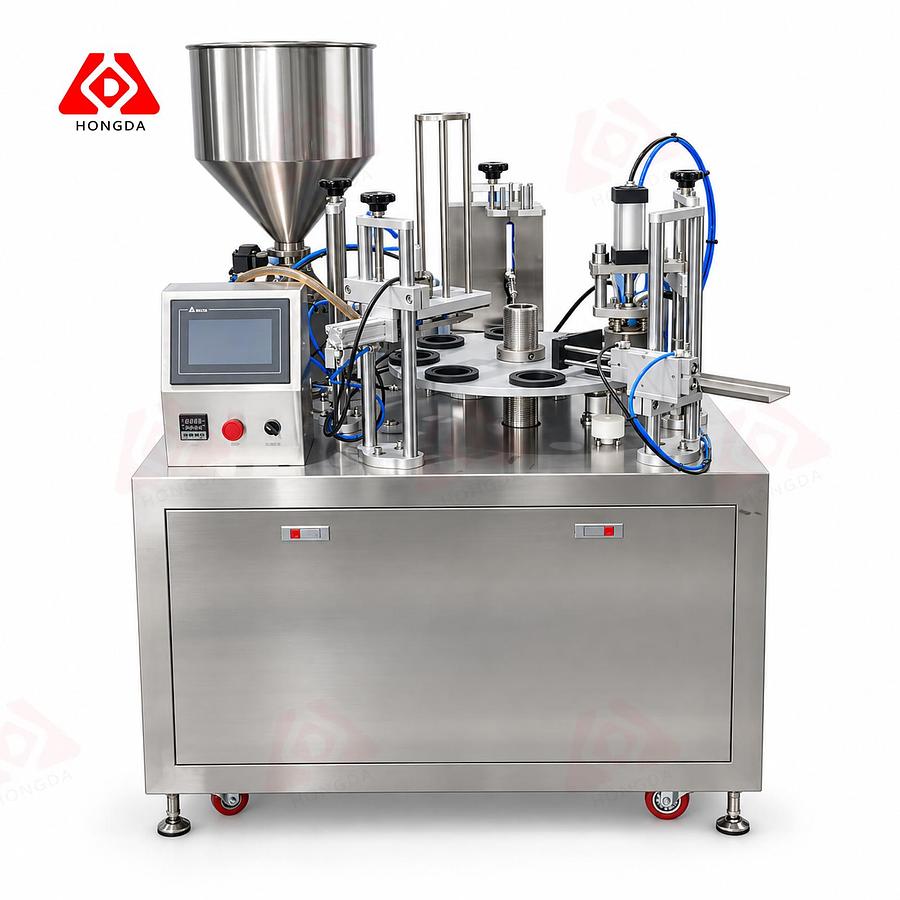 Automatic Rotary Cup Filling and Sealing Machine