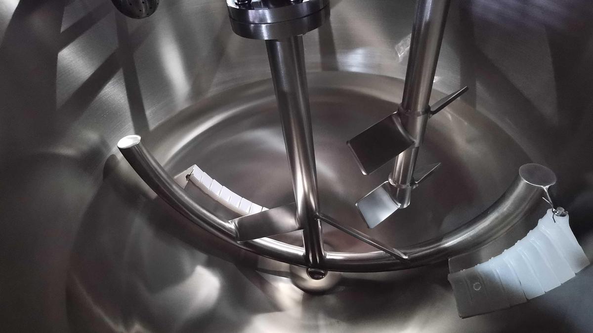 New 100 USG Steam Jacketed Twin Action Mixing Kettle in stock in Ontario, CA, USA