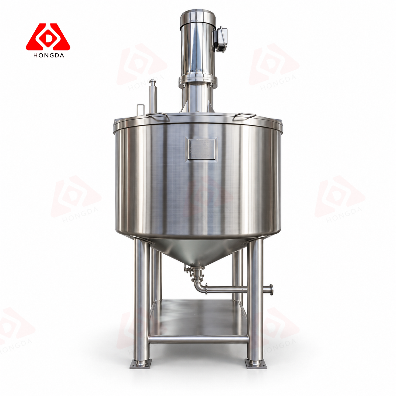 300 gallon jacketed high shear mixing tank