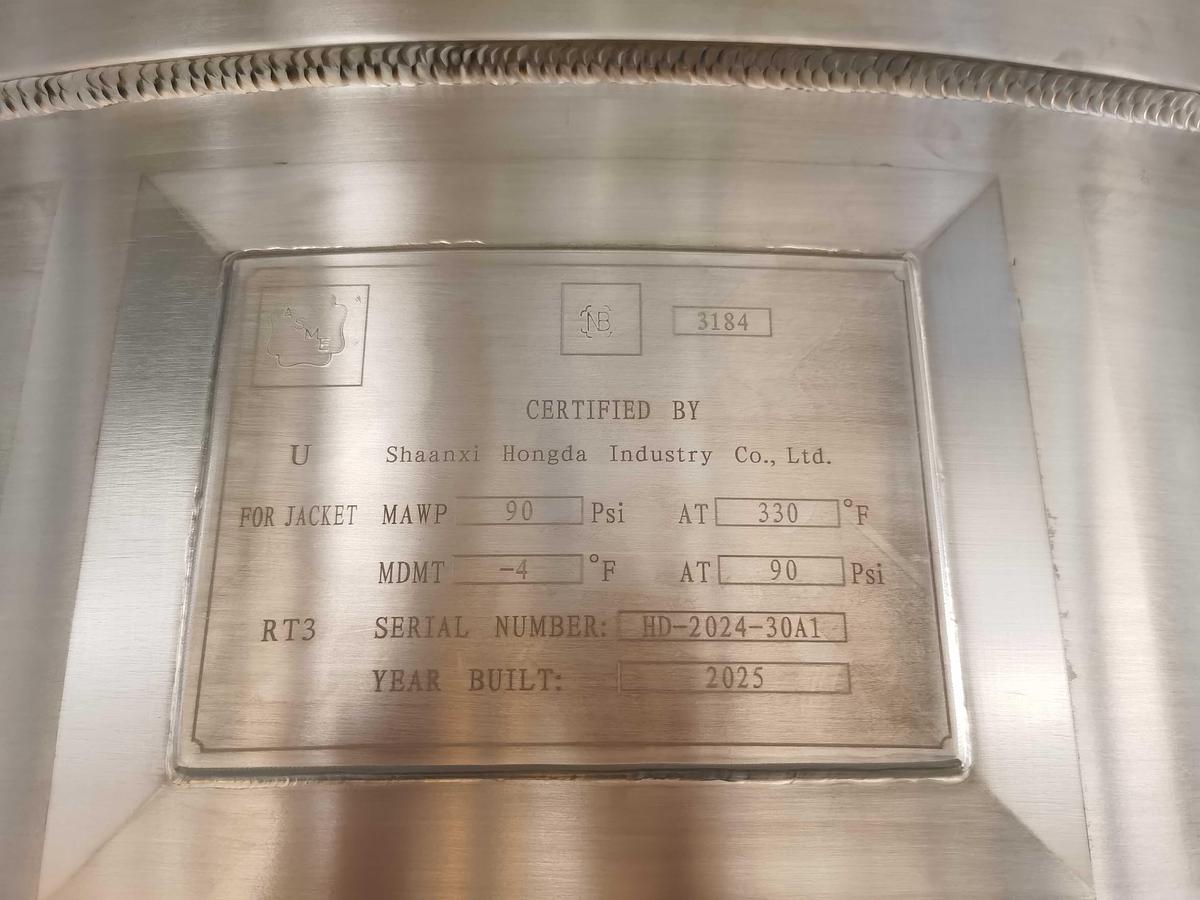 New 500 USG Steam Jacketed Dual Mixing Kettle in stock in Ontario, CA, USA