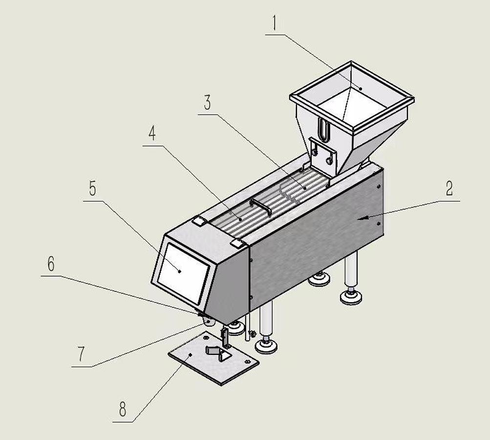 Semi-automatic Gummy Counting Feeder