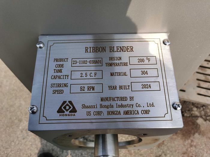 2024 new arrival food grade 2.5 cuft small size Ribbon blender in stock in CA