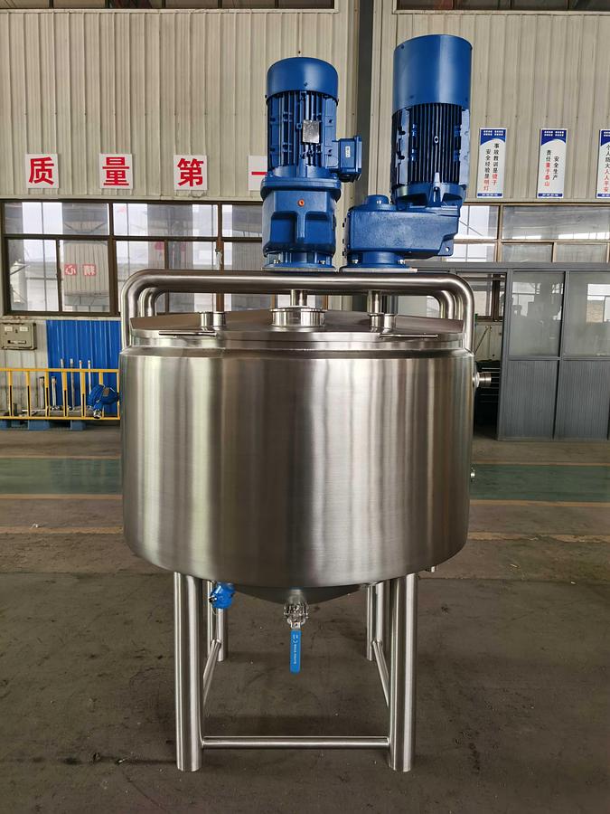 New 100 Gallon Steam Jacketed Cone Bottom Kettle: High Shear Disperser &Scraper Blade