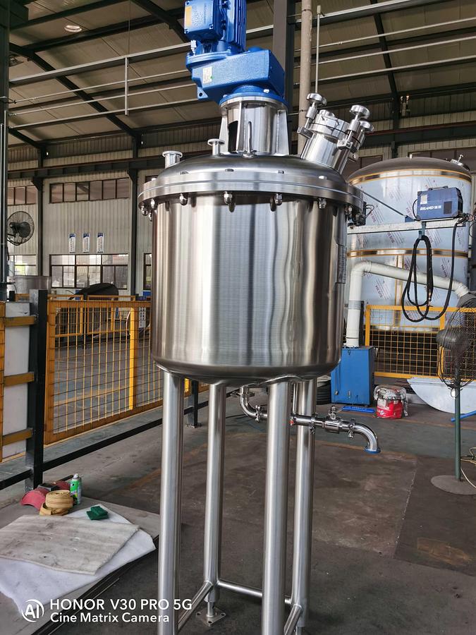 100 Gal & 50 Gal Stainless Steel Single Shell Tank - Industrial Mixing Tank with Agitator