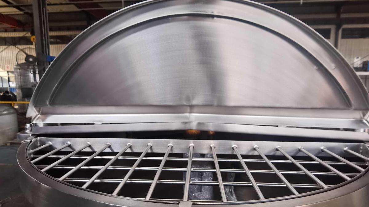 New 250 USG Steam Jacketed Dual (Offset) Mixing Kettle in stock in Ontario, CA, USA