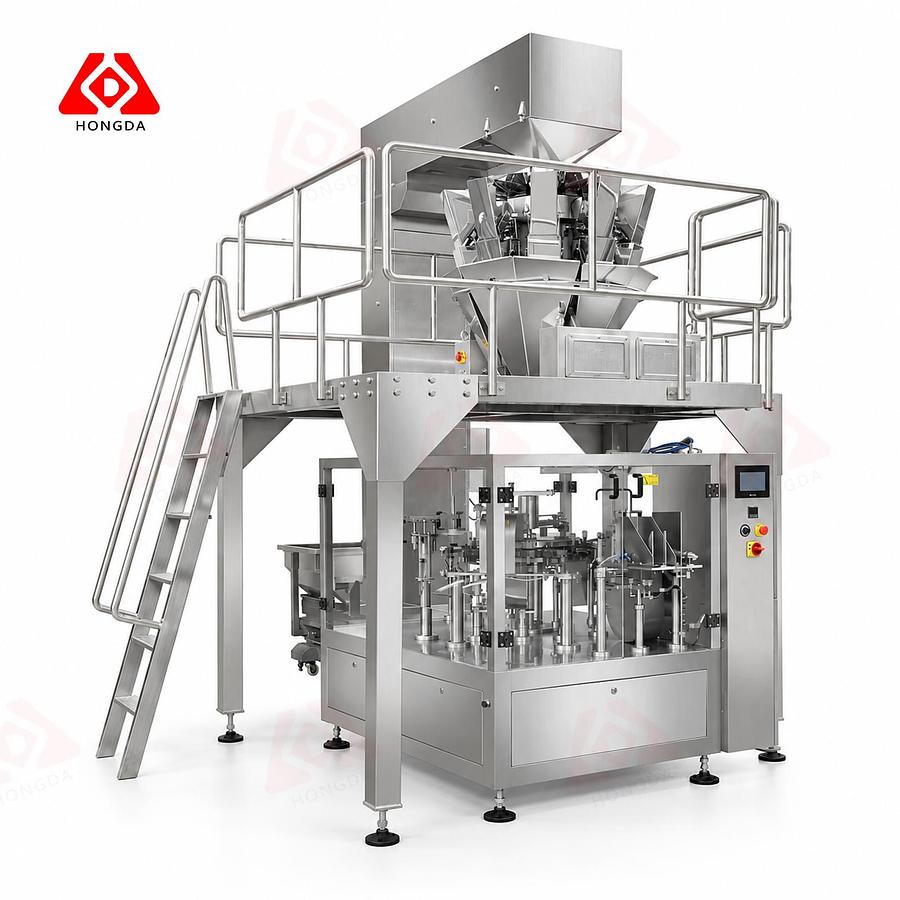 Rotary Pre-made Pouch Packaging Machine with Multiheads Standard Combination Scales