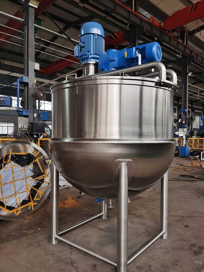 300 Gallon Steam Jacketed Mixing Kettle – ASME Rated, with Homogenizer