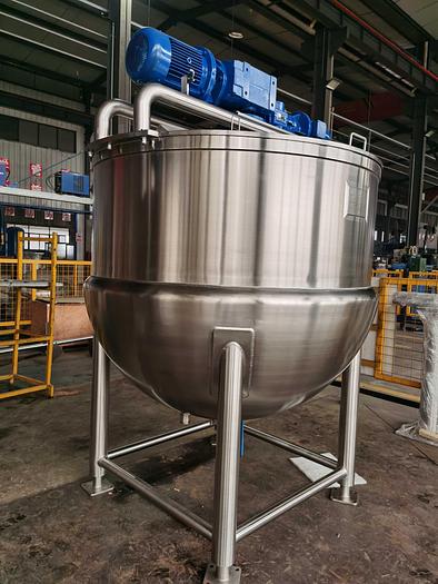 500 Gallon steam jacketed mixing kettle in stock in CA