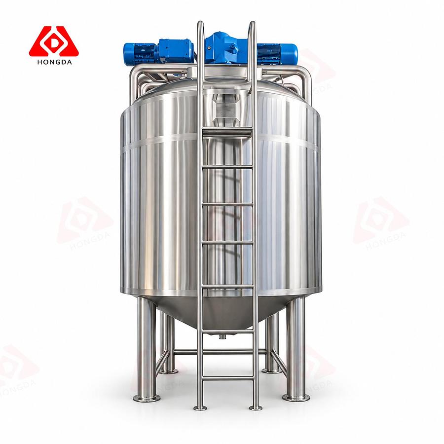 1500 Gallon Stainless Steel Mixing Kettle with Sweep & Paddle Agitator - Industrial Cooking for Sauces & Soups