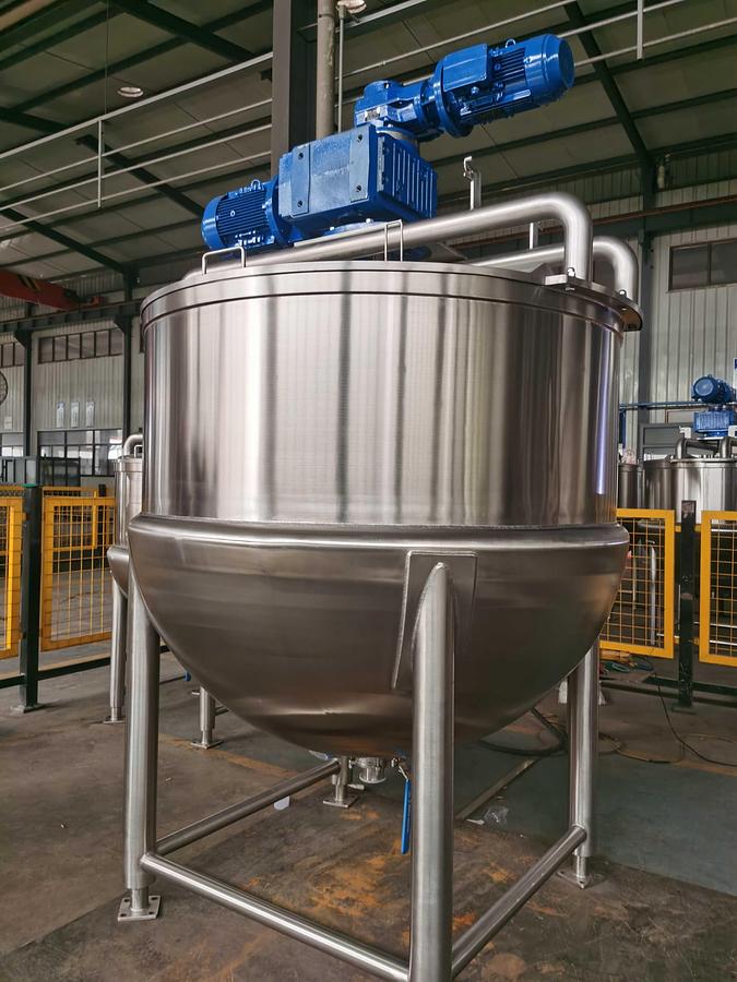 New 500 USG Steam Jacketed Dual Mixing Kettle in stock in Ontario, CA, USA