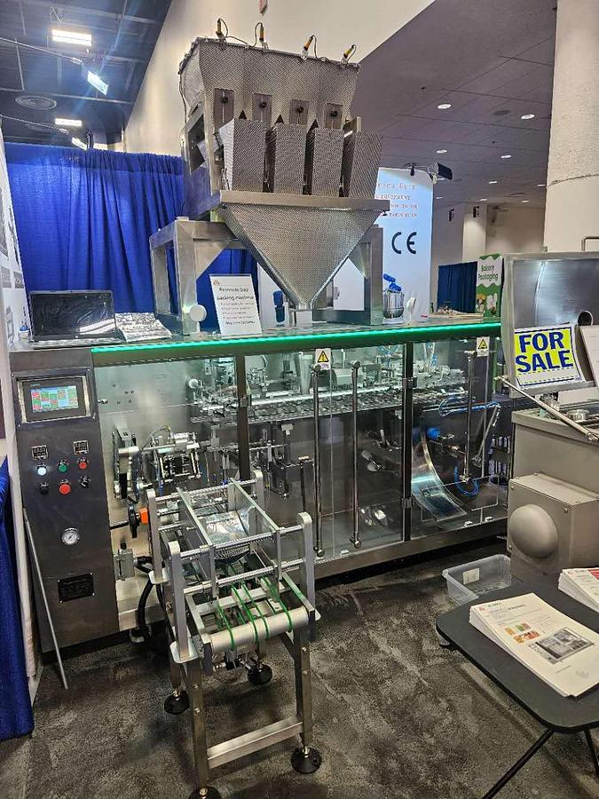 Horizontal Pre-made Pouch Packaging Machine with Four-Head Linear Weigher 210&LW4H3L