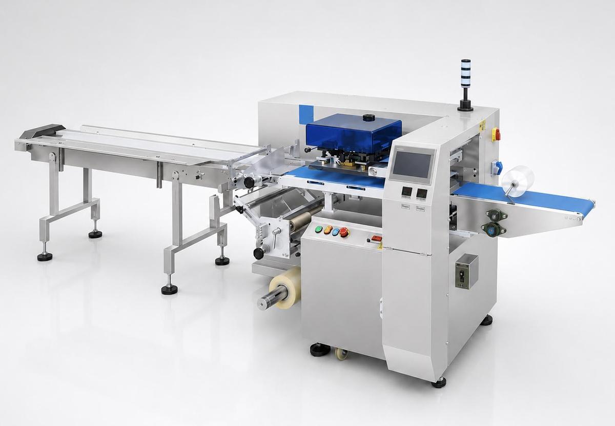Three-Servo Down-Film Flow Wrapper VT-160X