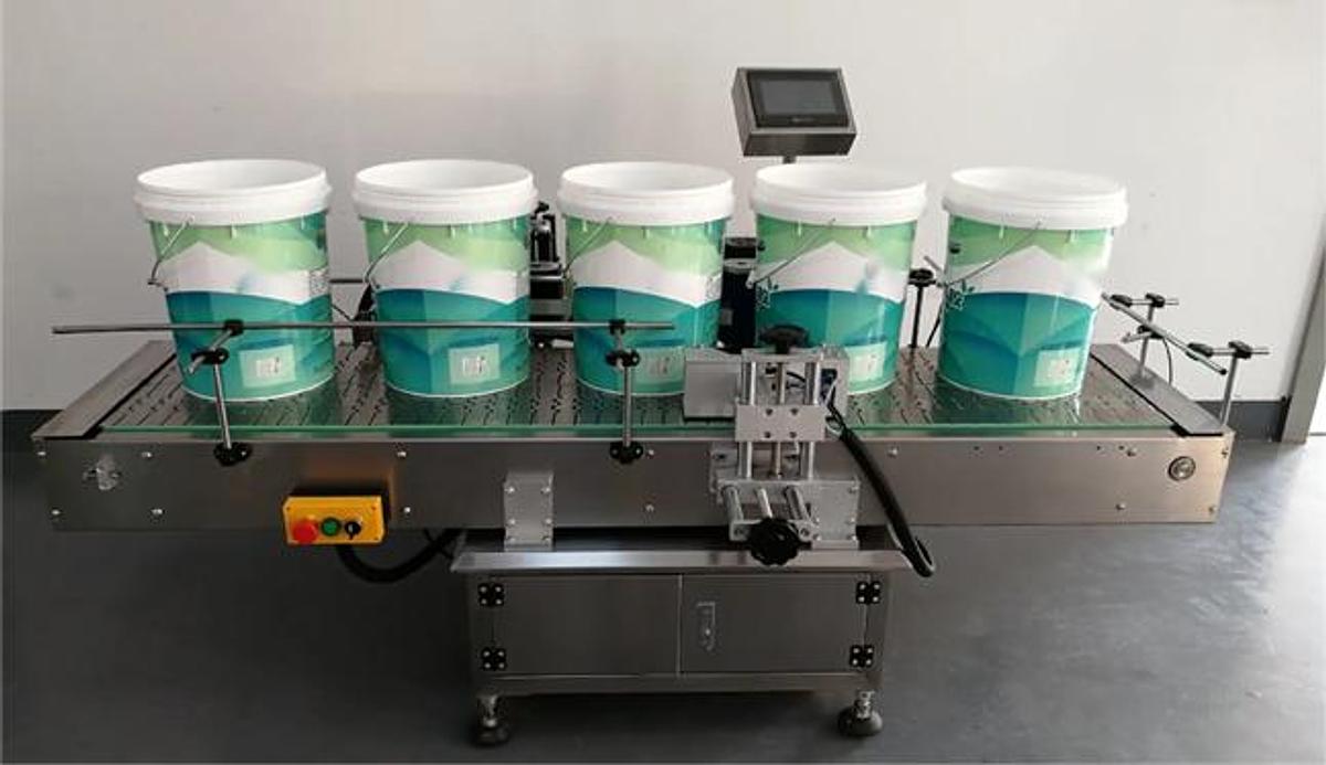 旧品 Large Gallon Barrel Positioning Labeling Machine