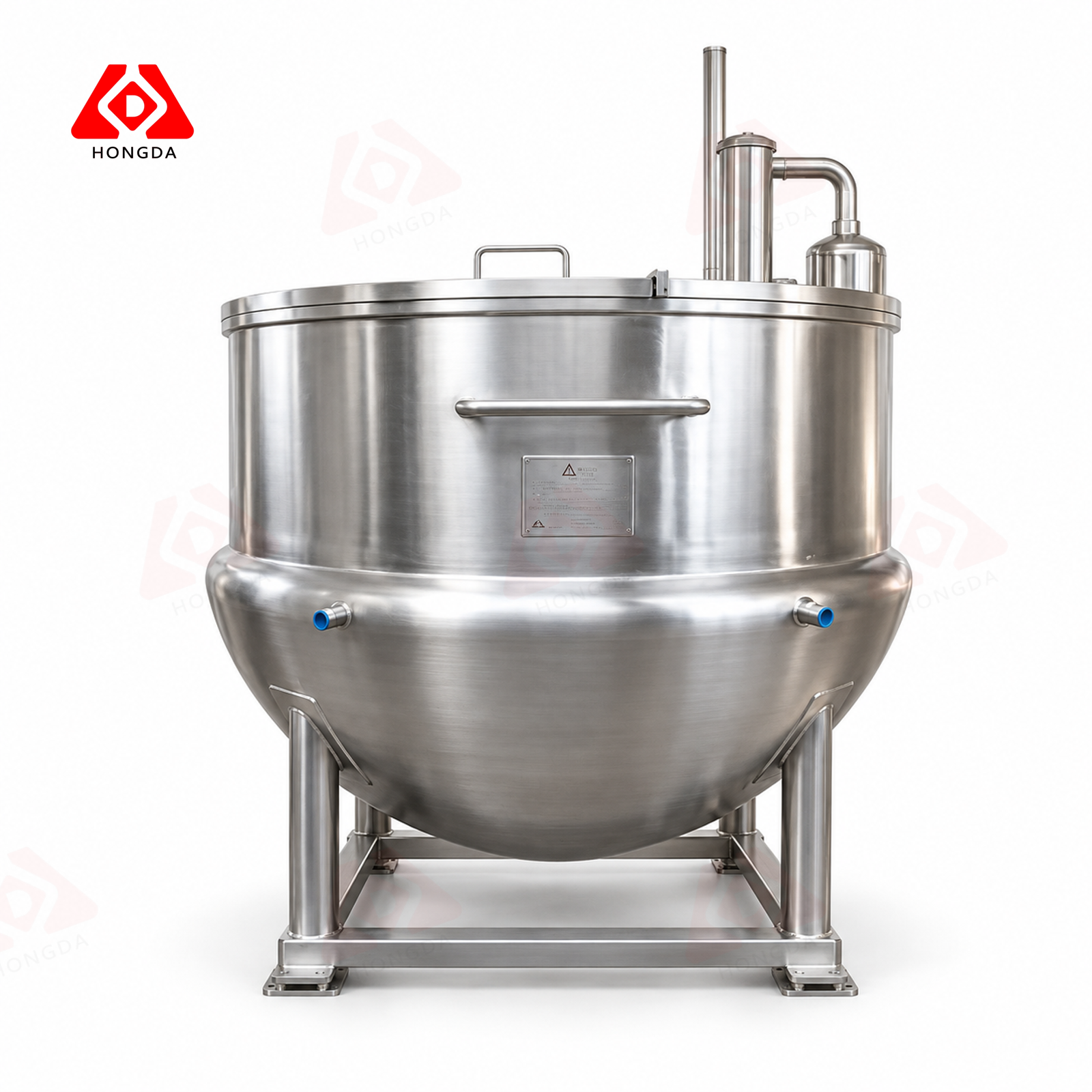 Bare kettle 600 gallon with lids and bridge