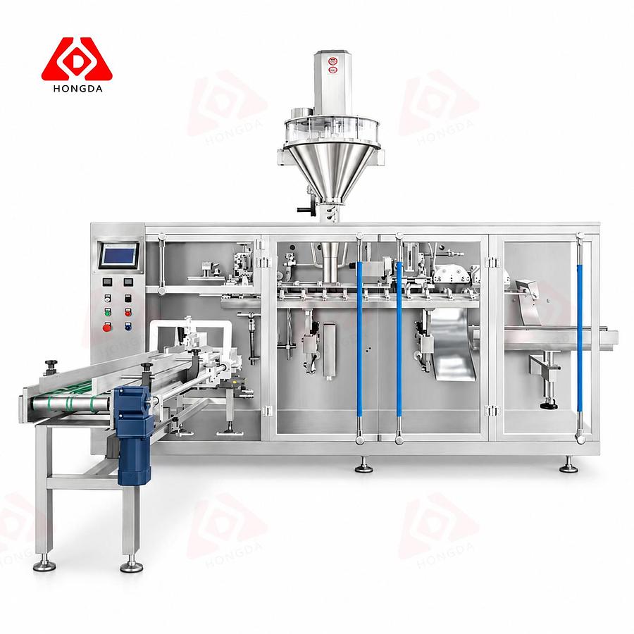 Horizontal Pre-made Pouch packaging Machine with Powder Filling Feeder 210&PFF