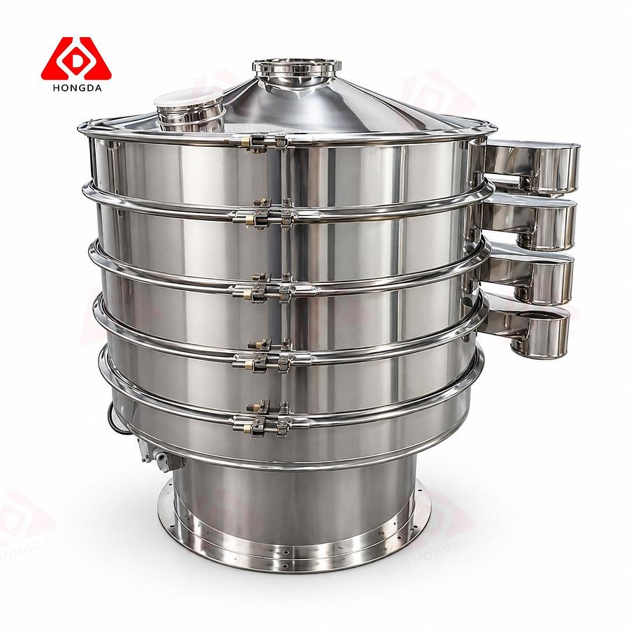 New Stainless Steel #304 Vibratory Sifter – 1200mm (47'') Diameter, 3-Deck Circular Screener/Vibratory sieve