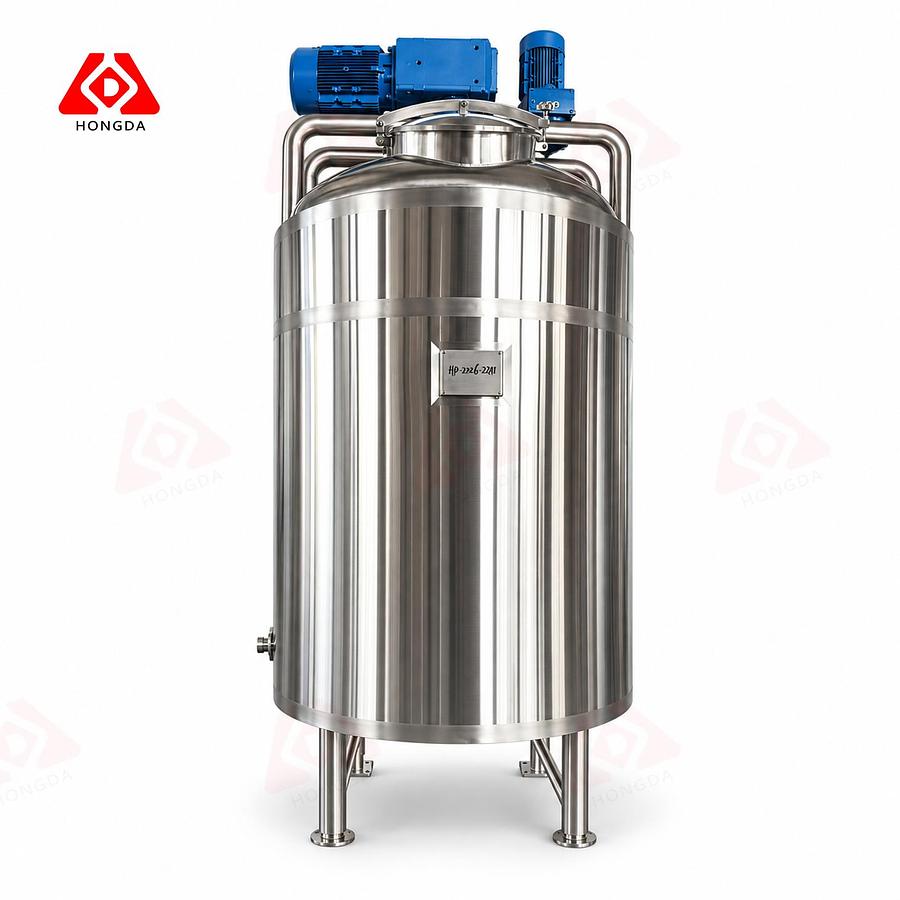 550 Gallon Jacketed Buffer Tank-Scraper Blade & Vertical Auger Agitator