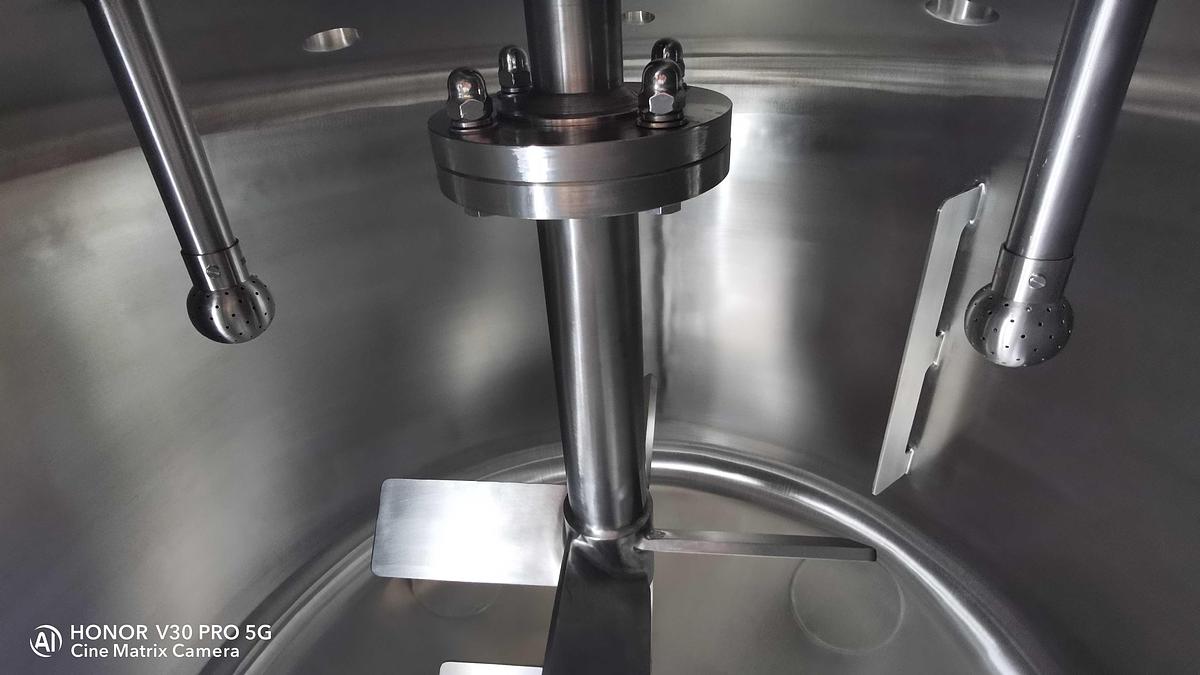 200 Gal Stainless Steel Single Shell Tank - Industrial Mixing Tank with Agitator