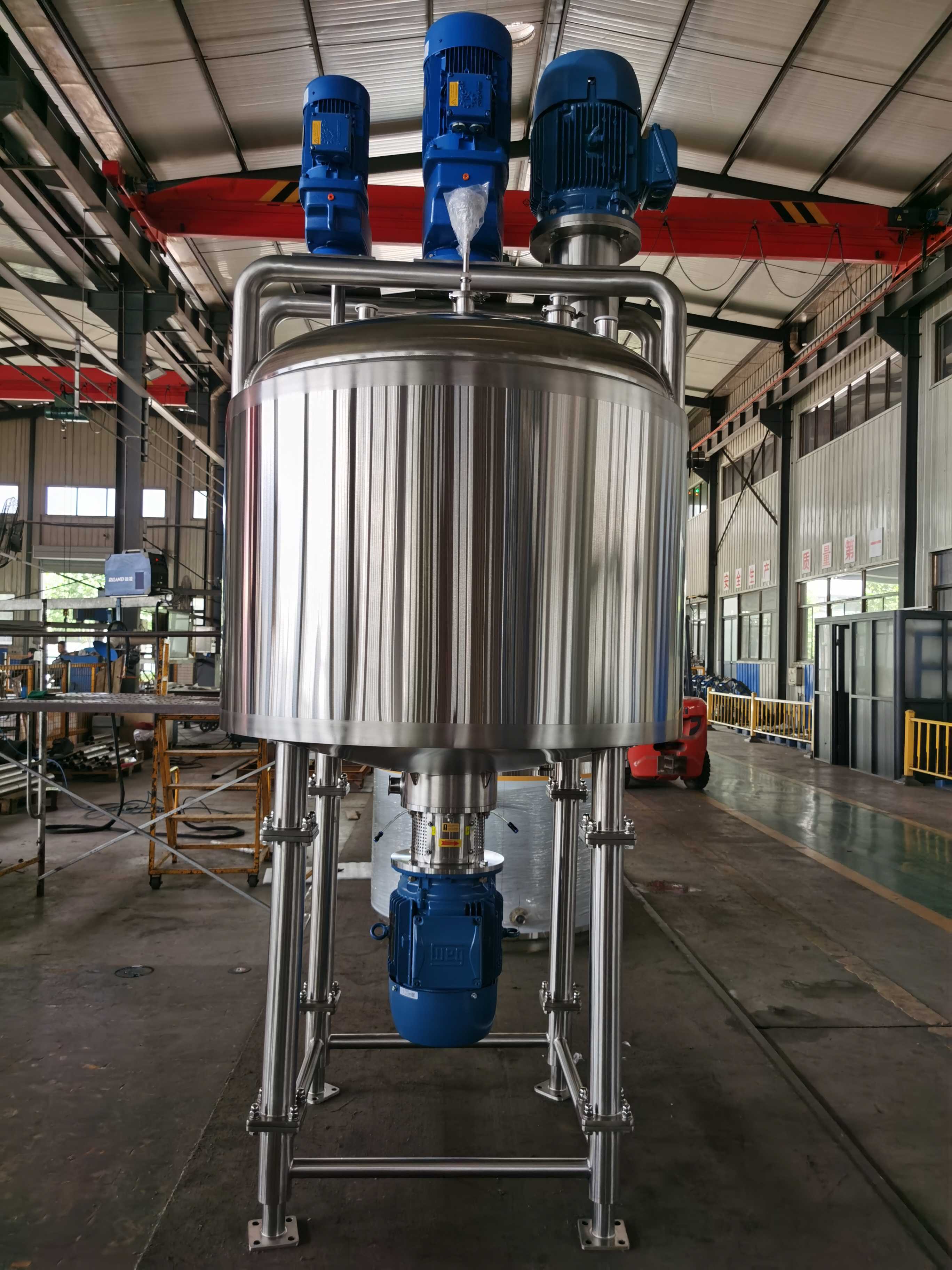 350 Gallon Jacketed High Shear smoohtie Liquefier –Scraper blade, high shear disperser & Emulsifying