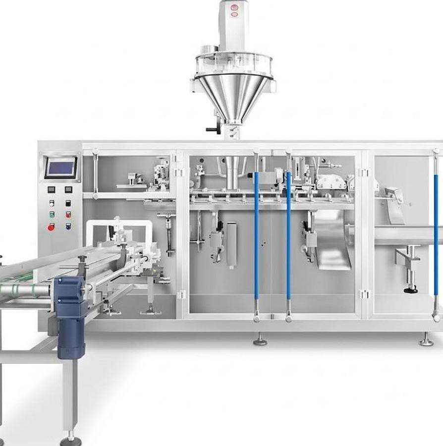 Horizontal Pre-made Pouch packaging Machine with Powder Filling Feeder 210&PFF