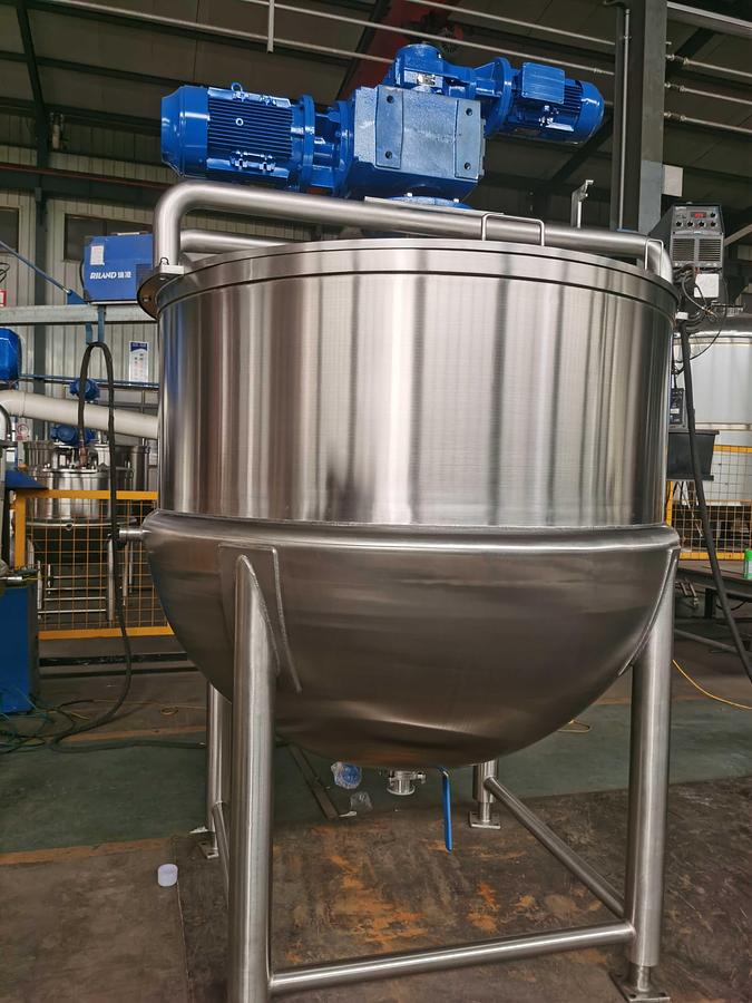 New 500 USG Steam Jacketed Dual Mixing Kettle in stock in Ontario, CA, USA
