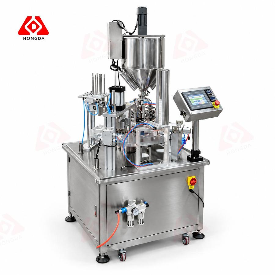 Rotary Cup Filling and Sealing Packing Machine