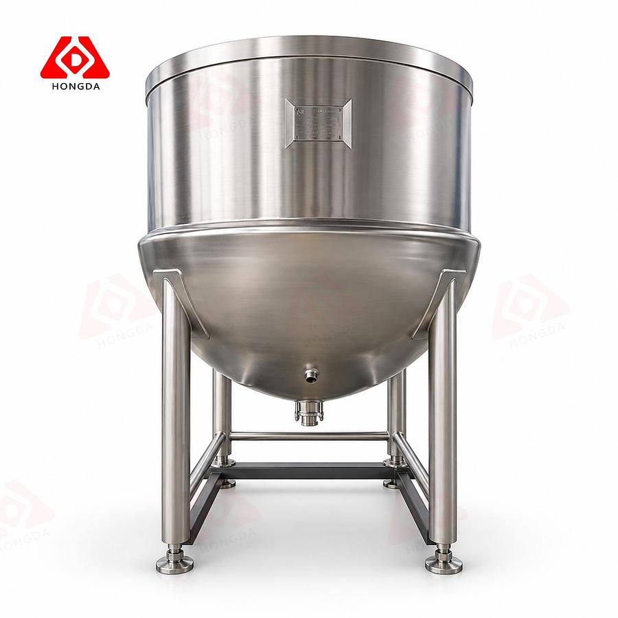 500 Gal Stainless Steel Bare Kettle - Jacketed for Industrial Cooking