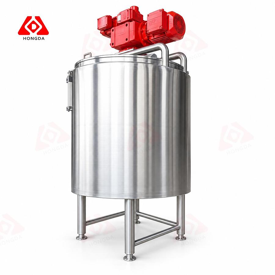 750 USG Double Agitator Steam Mixing Tank/ Jacketed Flat Bottom Kettle