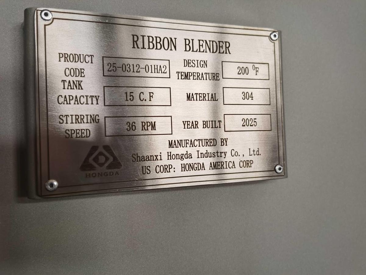 New 15 Cu. Ft Paddle Blender in stock in Ontario, CA, USA