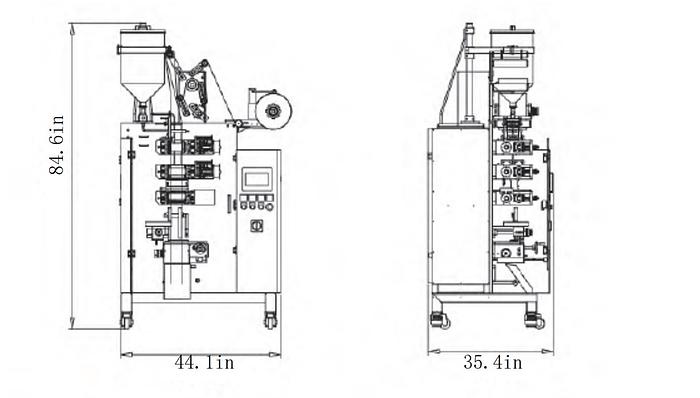 YL150C Vertical Film Fill Seal Packaging Machine for Sauce/Liquid