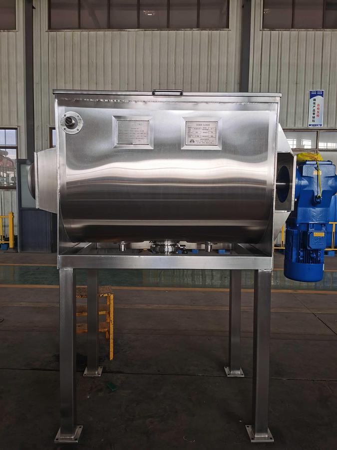 Custom 500L Steam / Chilled Water Jacketed Ribbon Blender – ASME Rated 75 PSIG