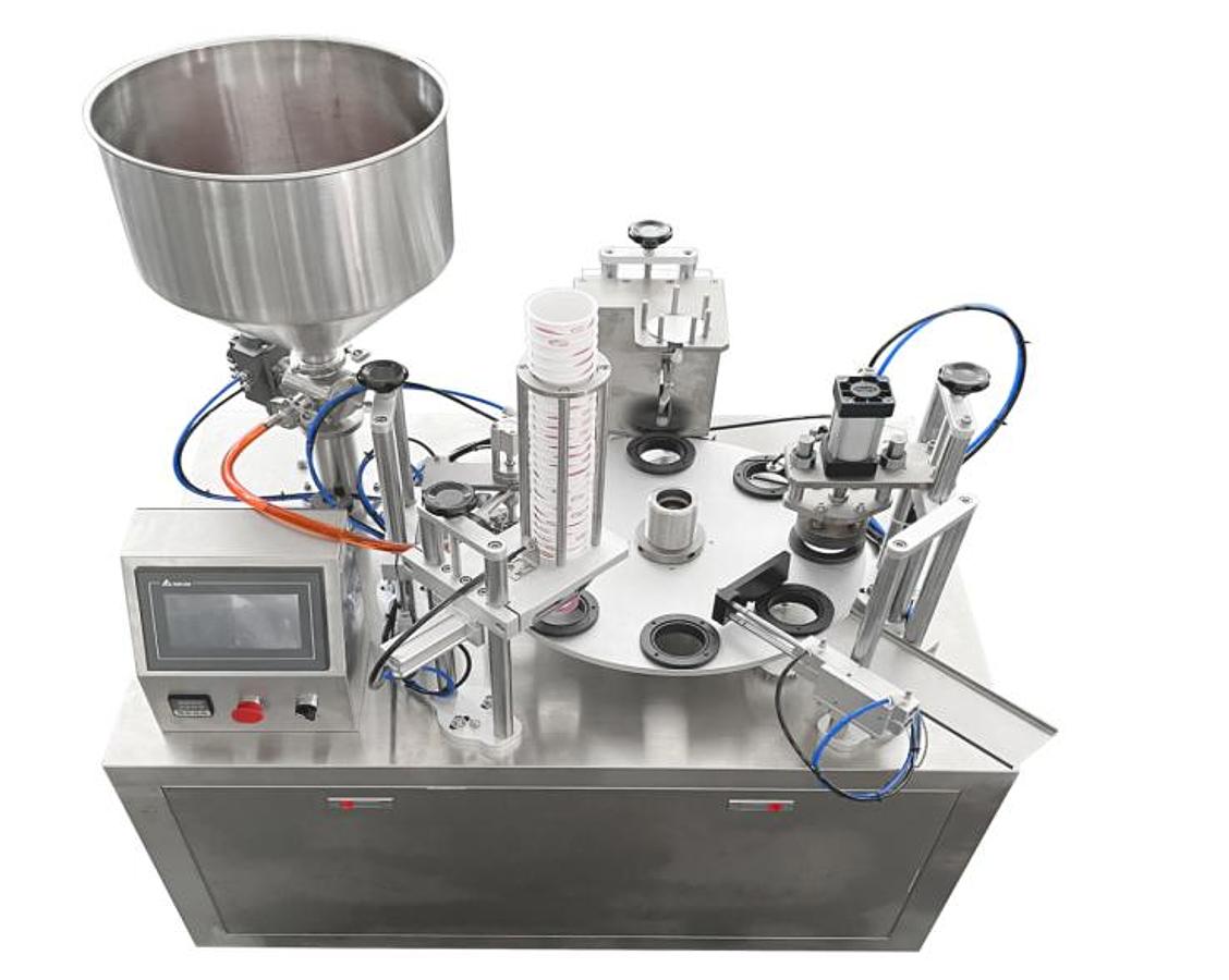 Automatic Rotary Dual-Cup Filling and Sealing Machine