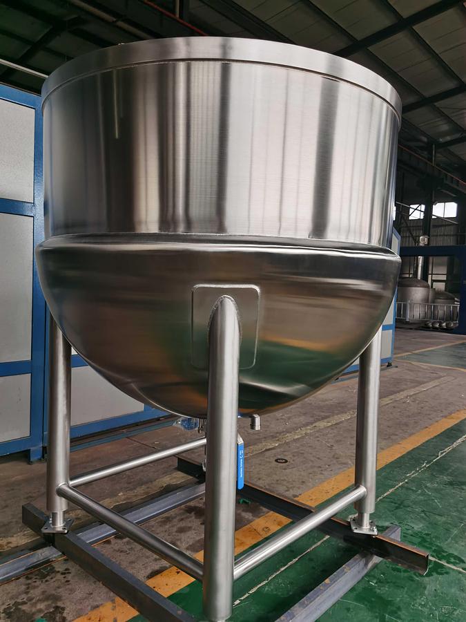 500 Gal Stainless Steel Bare Kettle - Jacketed for Industrial Cooking