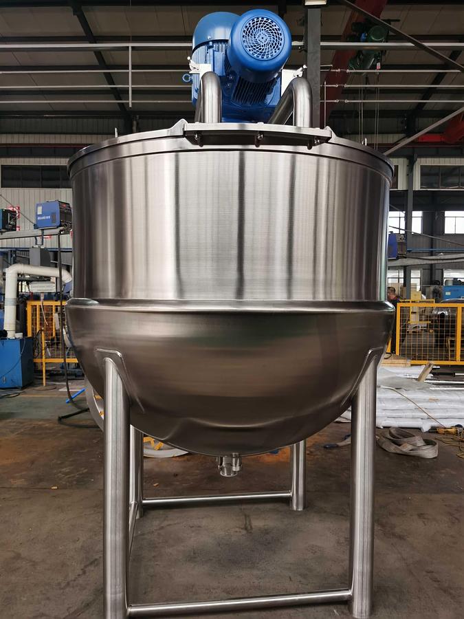 300 Gallon Steam Jacketed Mixing Kettle – ASME Rated, with Homogenizer