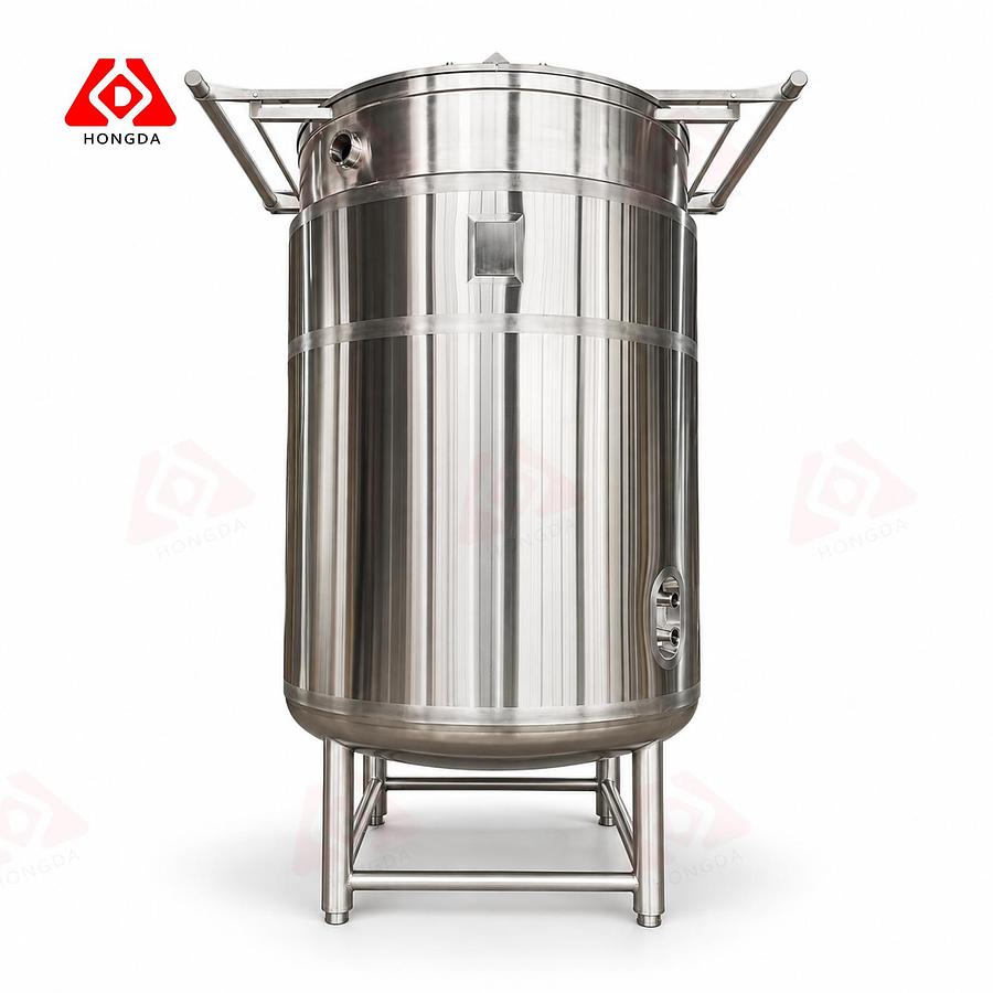 1000 Gallon Bone broth cooking tank with basket