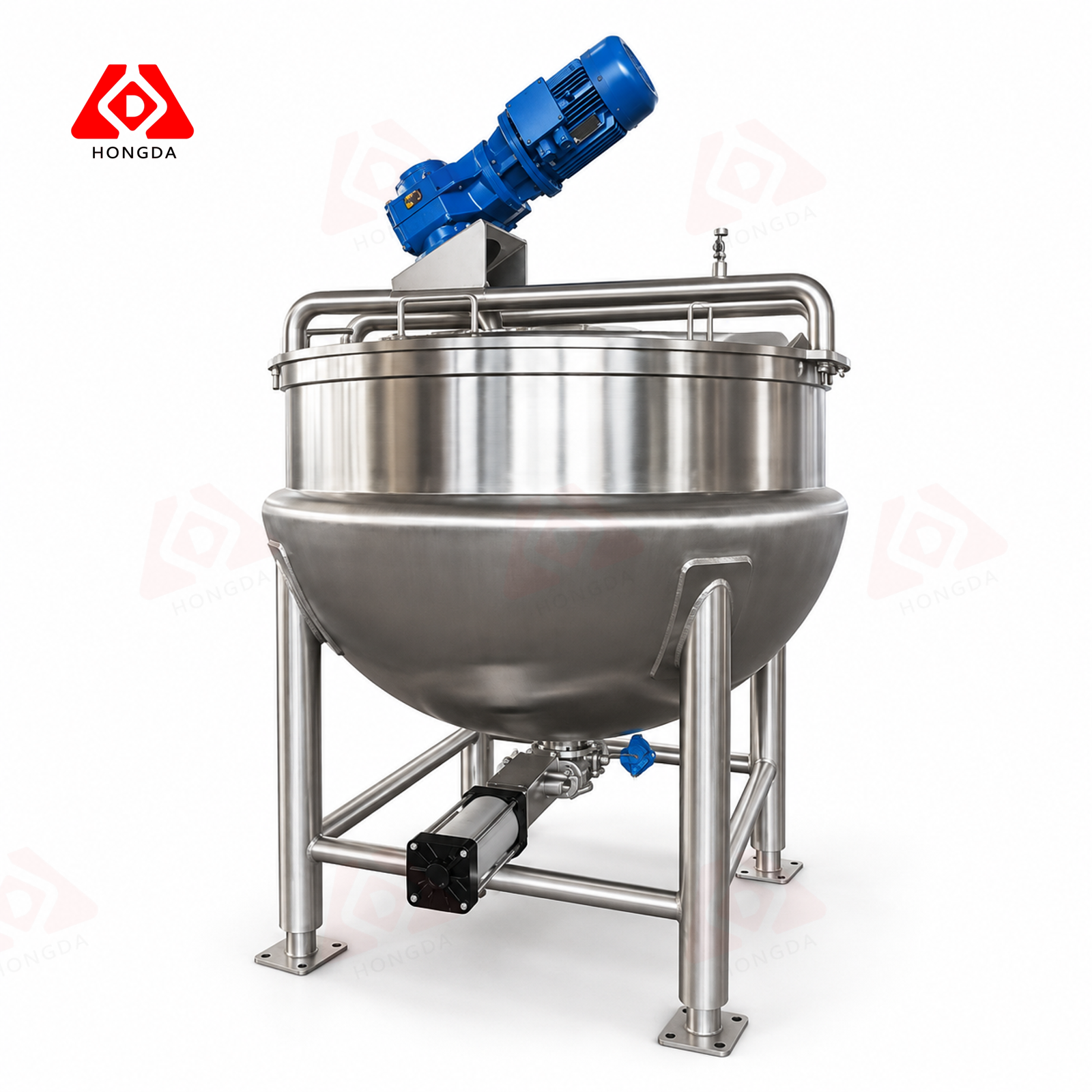 Customized 200 gallon kettle with inclined agitator