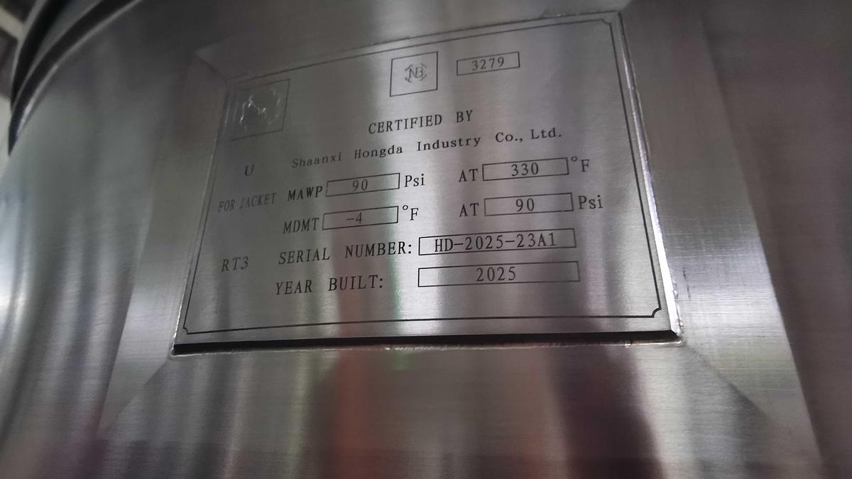 New 500 USG Steam Jacketed Dual Mixing Kettle in stock in Ontario, CA, USA