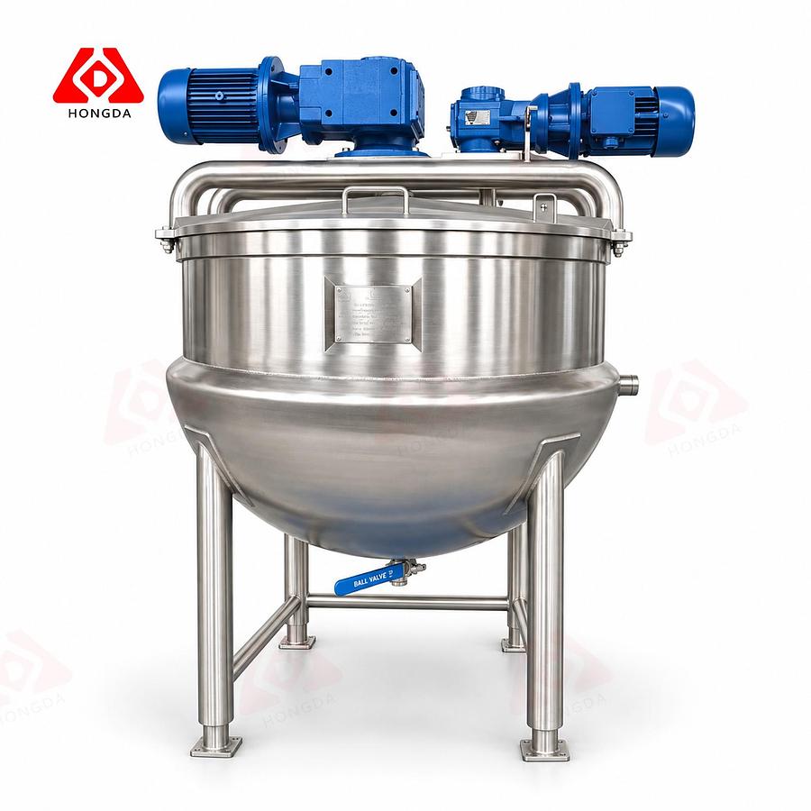 New 150 USG Steam Jacketed Twin Action(Offset) Mixing Kettle in stock in Ontario, CA, USA