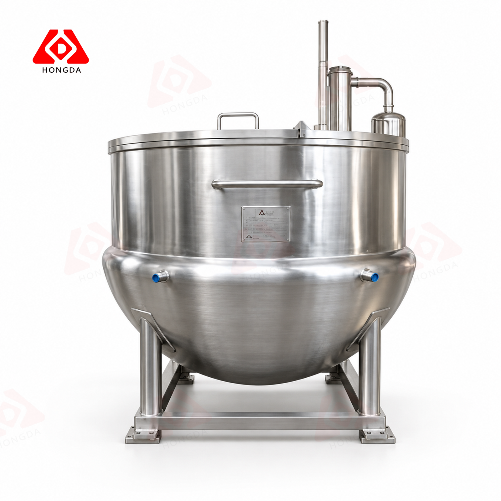 Bare kettle 600 gallon with lids and bridge