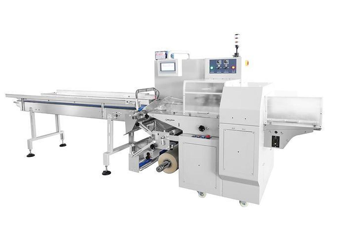 Three-Servo Down-Film Flow Wrapper   VT-280X