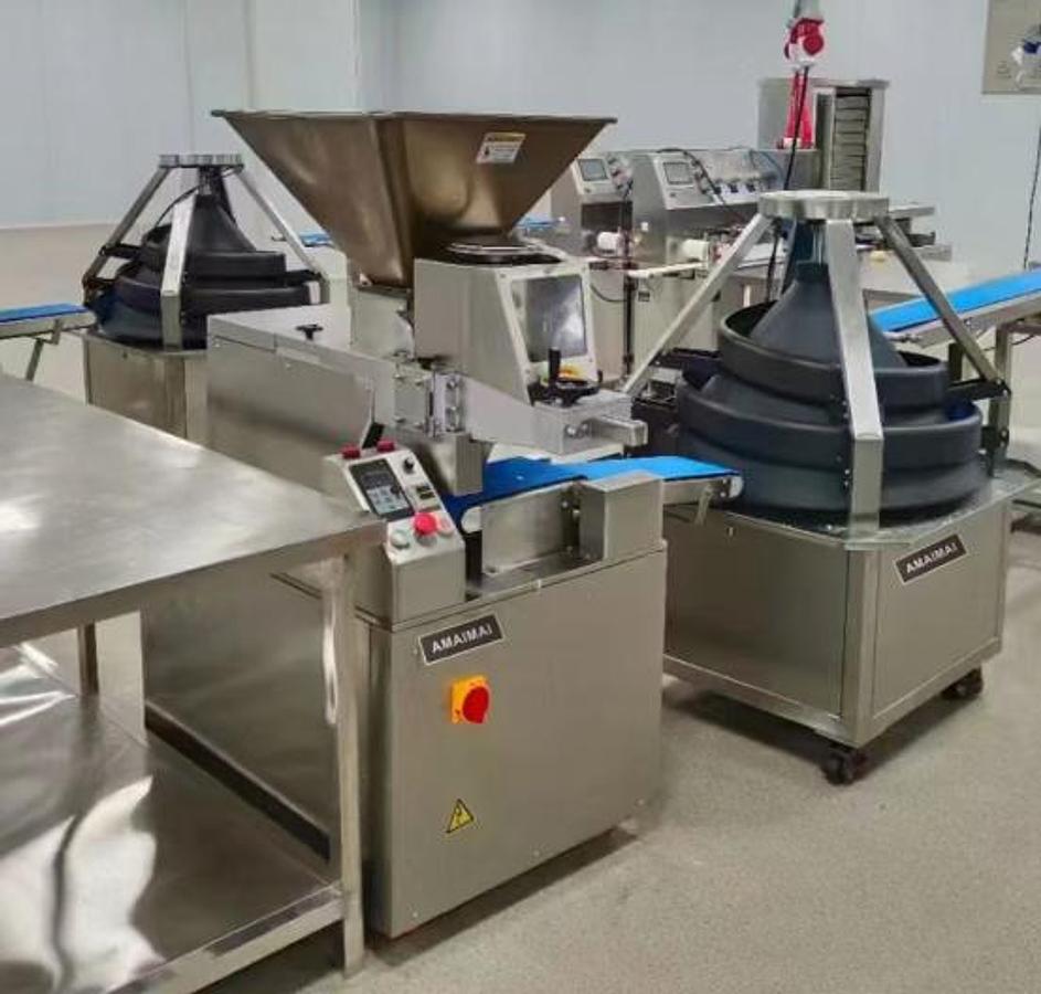 Automatic Automatic Continuous Dough Divider and Rounder 