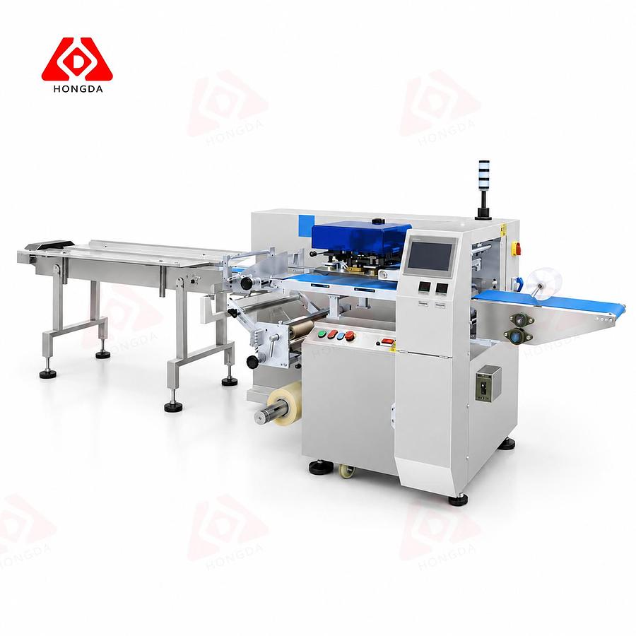Three-Servo Down-Film Flow Wrapper  VT-160X