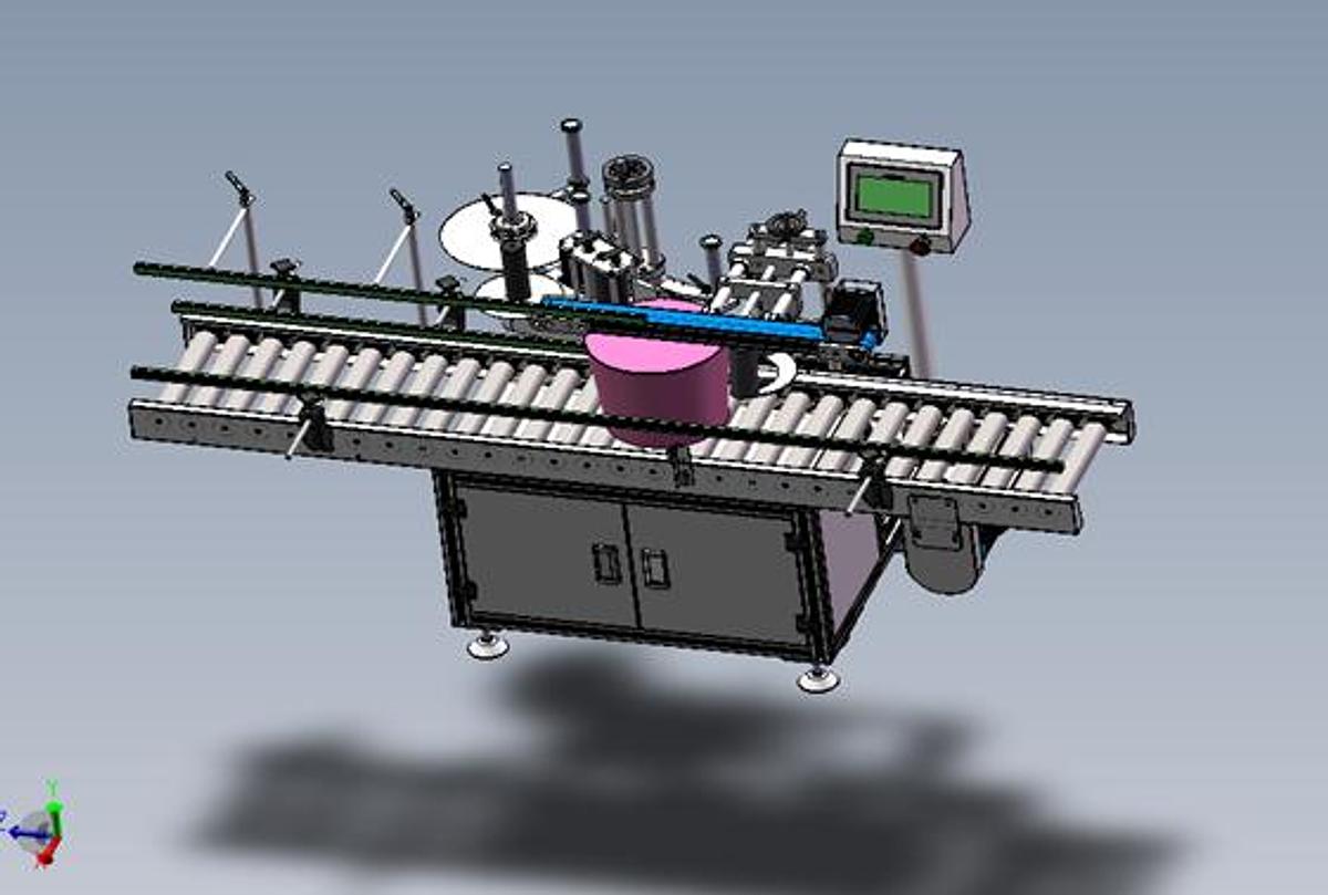 旧品 Large Gallon Barrel Positioning Labeling Machine