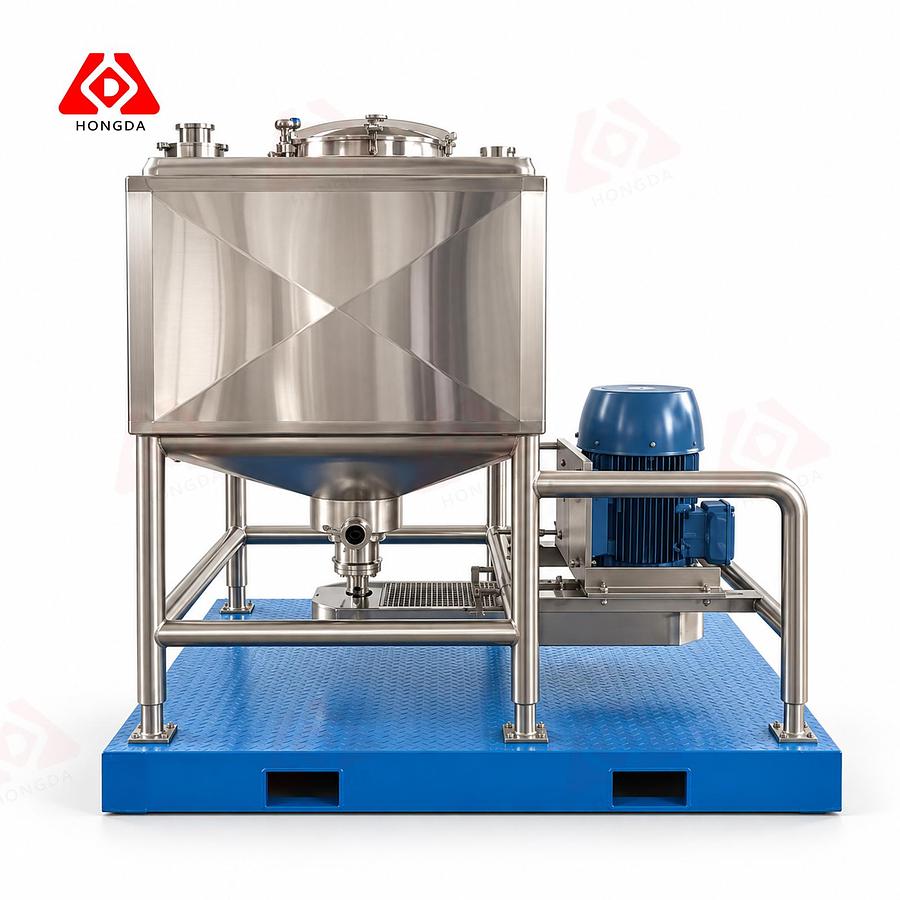 1500L single shell rectangular liquefier