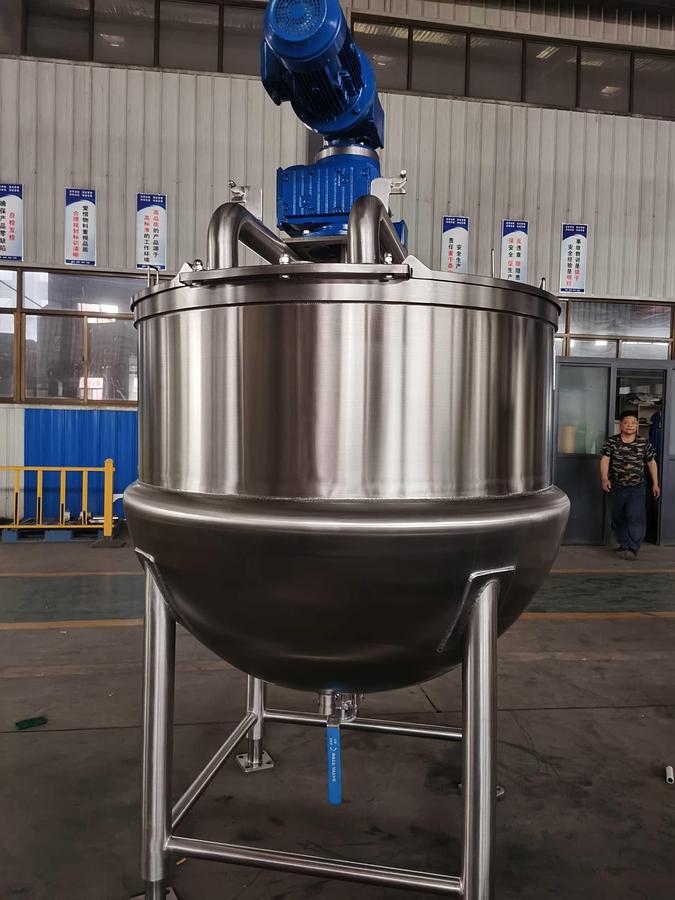 New 250 USG Steam Jacketed Dual (Coaxial) Mixing Kettle in stock in Ontario, CA, USA