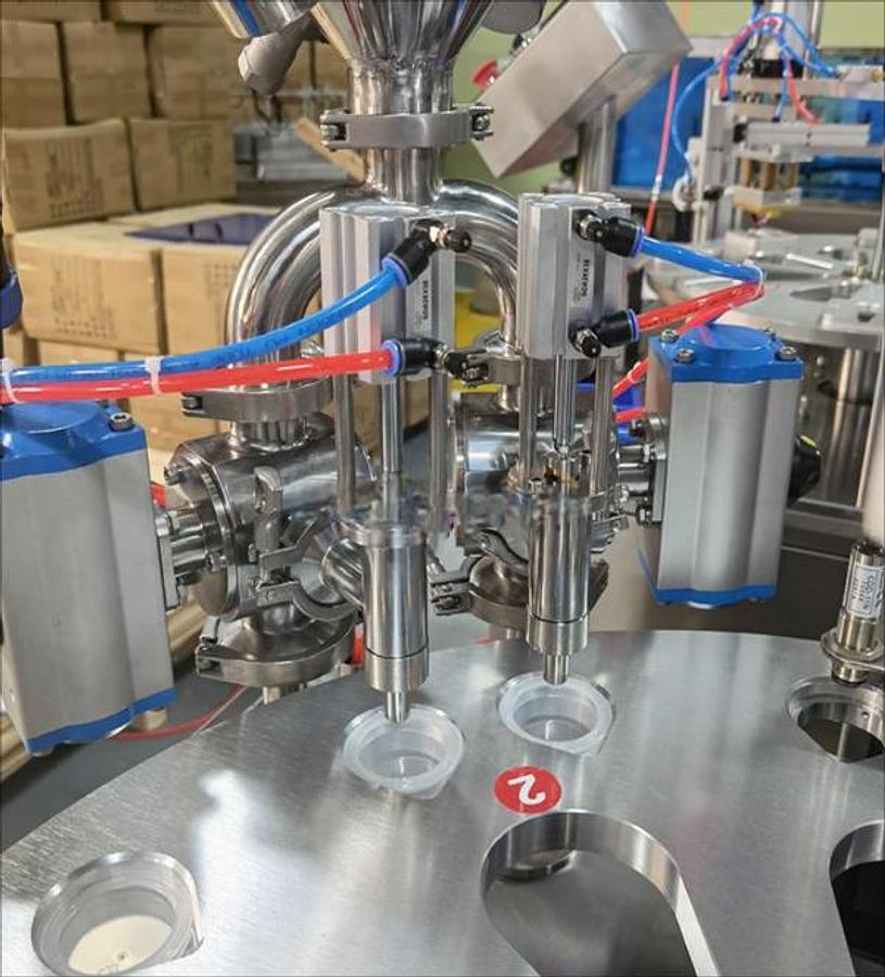 Rotary Cup Filling and Sealing Packing Machine