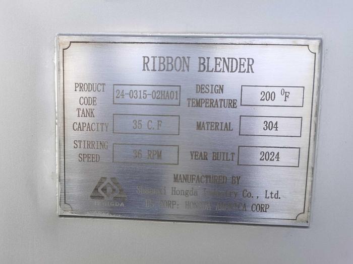 2024 New 35 Cuft ribbon blender in stock in Ontario, CA, USA